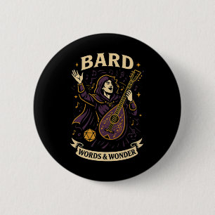 Rpg Gamer Rd D20 Dice Nerdy Geek Men Women Kids 6 Cm Round Badge