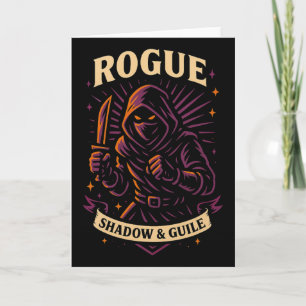 Rpg Gamer Rogue D20 Dice Nerdy Geek Men Women Kids Card