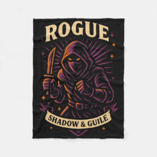 Rpg Gamer Rogue D20 Dice Nerdy Geek Men Women Kids Fleece Blanket