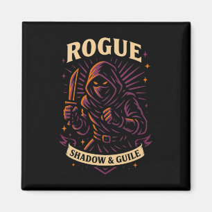 Rpg Gamer Rogue D20 Dice Nerdy Geek Men Women Kids Magnet