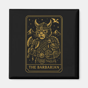 Rpg Gamer Rrian D20 Dice Nerdy Geek Cat Men Women Magnet