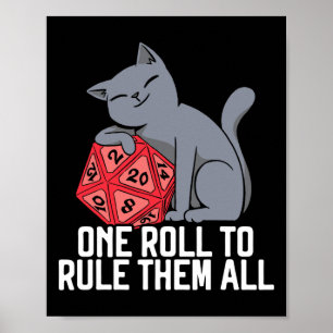 Rpg Gaming D20 Tabletop Games Funny Rpg Gamer  Poster