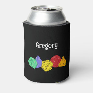 RPG Gaming Dice, Board, Fantasy Games Personalised Can Cooler