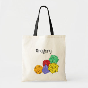 RPG Gaming Dice, Board, Fantasy Games Personalised Tote Bag