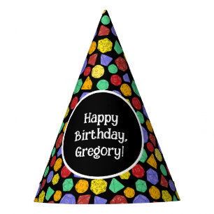 RPG Gaming Dice, Board, Fantasy Games Themed Party Party Hat