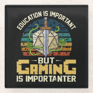 rpg gaming is importanter glass coaster