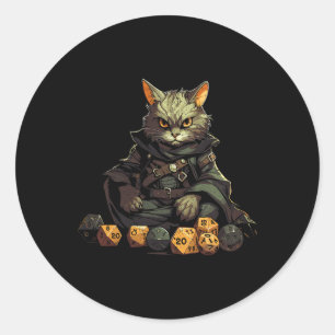 Rpg Gaming Role Playing D20 Tabletop Games Funny R Classic Round Sticker