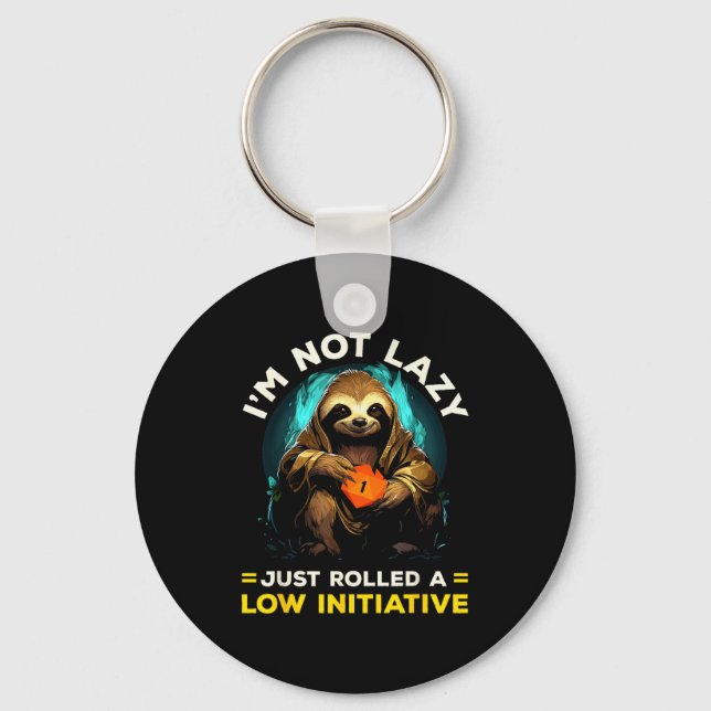 Rpg Gaming Role Playing D20 Tabletop Games Funny R Key Ring (Front)