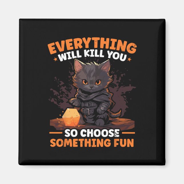 Rpg Gaming Role Playing D20 Tabletop Games Funny R Magnet (Front)