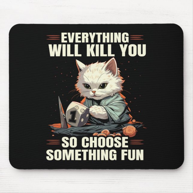 Rpg Gaming Role Playing D20 Tabletop Games Funny R Mouse Pad (Front)