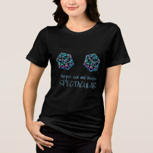 RPG Humour   Holo Tabletop Natural Real Spectacula Tri-Blend Shirt