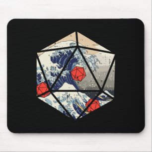 Rpg Japanese Great Wave Gamer Men Boys Kids Mouse Pad