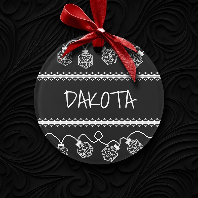 RPG Lights Classic | Fantasy Tabletop Gamer Dice Ornament (Creator Uploaded)