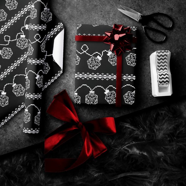 RPG Lights Classic | Fantasy Tabletop Gamer Dice Wrapping Paper (Creator Uploaded)