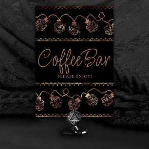 RPG Lights Copper Fantasy Tabletop Gamer Custom Table Number