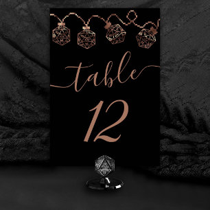 RPG Lights Copper Fantasy Tabletop Gamer Dice Table Number
