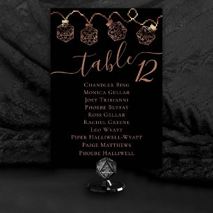 RPG Lights   Copper Fantasy Tabletop Guest Name Table Number