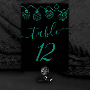 RPG Lights   Emerald Fantasy Tabletop Gamer Dice Table Number