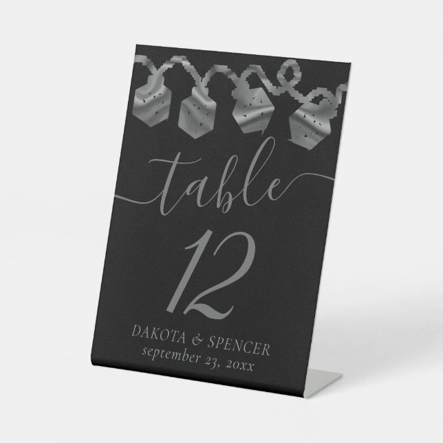 RPG Lights | Fantasy Retro Tabletop PnP Gamer Dice Pedestal Sign (Front)