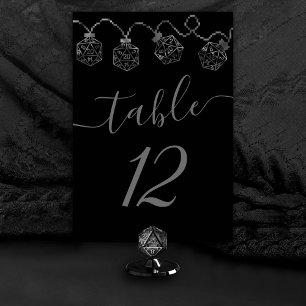 RPG Lights Fantasy Retro Tabletop PnP Gamer Dice Table Number