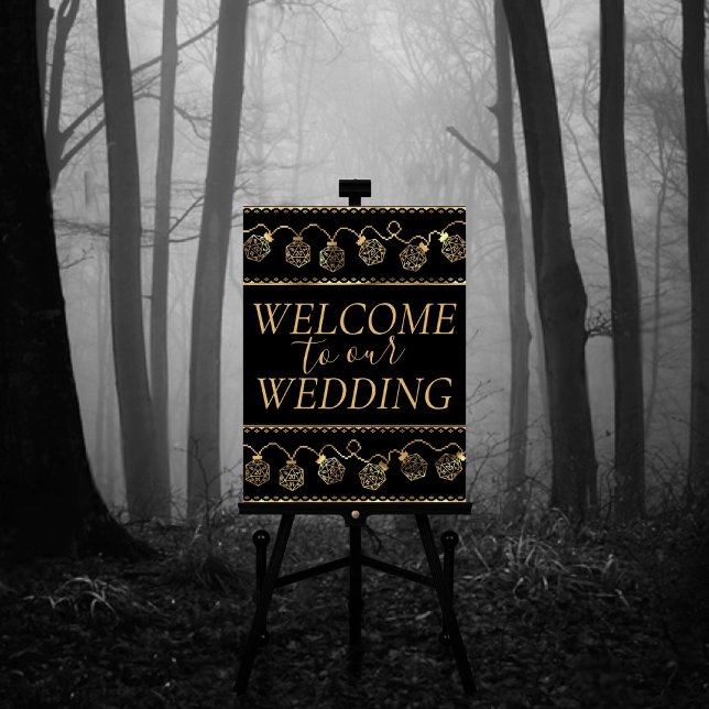 RPG Lights | Gold Fantasy Tabletop Gamer Welcome Poster (Creator Uploaded)