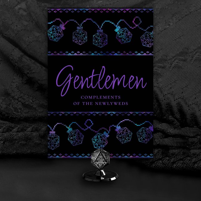 RPG Lights | Nebula Fantasy Tabletop Gamer Custom Table Number (Customize for various tables (advice, bubbles, snack/sweets/coffee bar, ladies/gentlemen, etc))