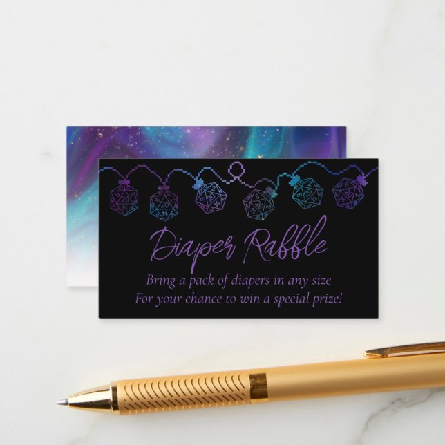 RPG Lights | Nebula Fantasy Tabletop Gamer Diapers Enclosure Card (Front/Back In Situ)