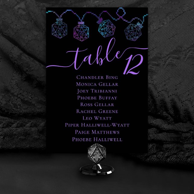 RPG Lights | Nebula Fantasy Tabletop Guest Name Table Number (Creator Uploaded)