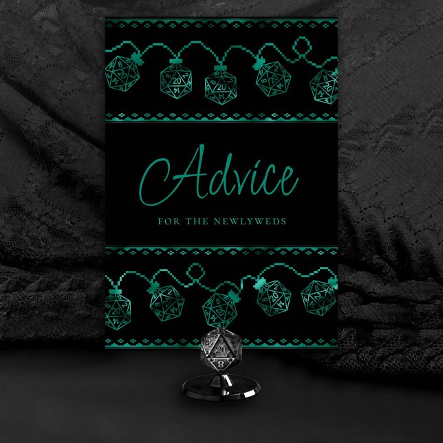 RPG Lights | Teal Green Fantasy Tabletop Custom Table Number (Customize for various tables (advice, bubbles, snack/sweets/coffee bar, ladies/gentlemen, etc))