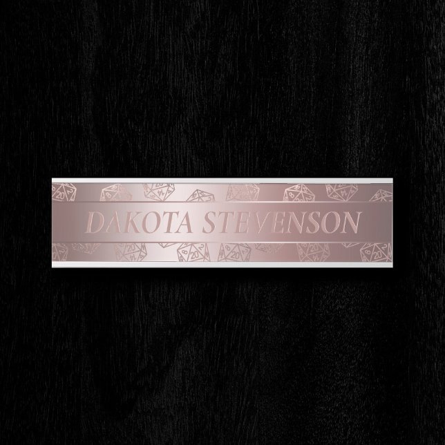 RPG Luxe | Mauve Fantasy Tabletop Gamer Branding Door Sign (Creator Uploaded)