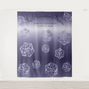 RPG Luxe Purple Fantasy Tabletop Gamer Backdrop Tapestry