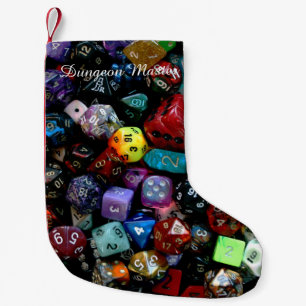 RPG Multi-sided Dice Small Christmas Stocking