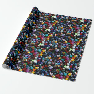 RPG Multi-sided Dice Wrapping Paper