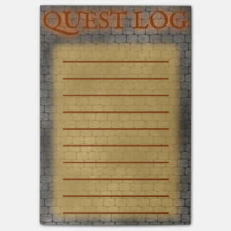 RPG Quest Log Post-it Notes