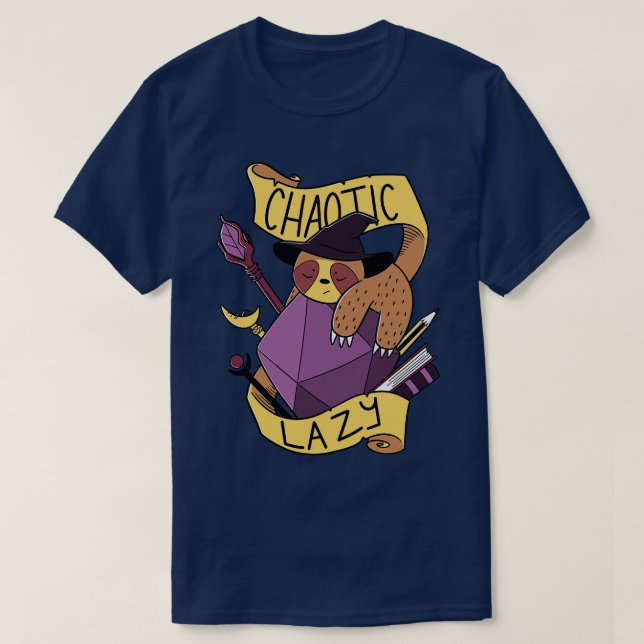 RPG Sloth T-Shirt (Design Front)