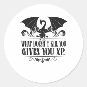 RPG Tabletop XP Dragon Master Gifts Classic Round Sticker
