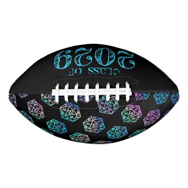 RPG Year | Holo Fantasy Tabletop Retro Gamer Dice Football (Front)