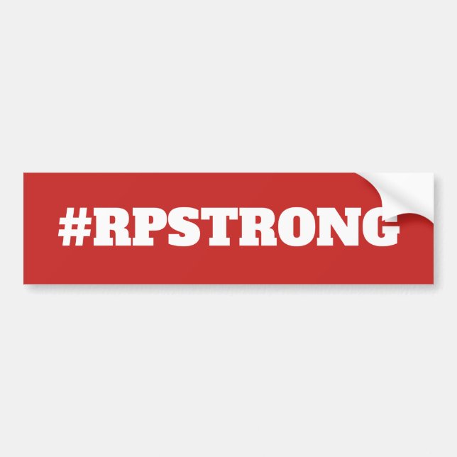 #RPSTRONG Bumper Sticker (Front)