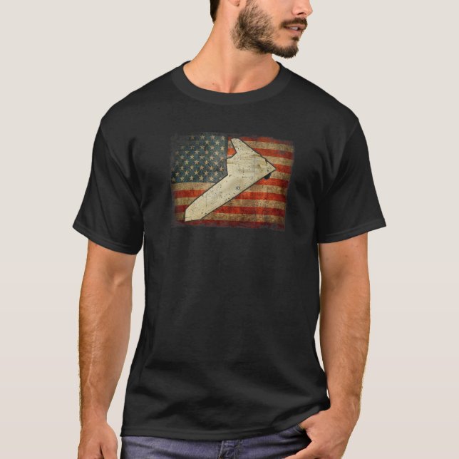 Rq 170 Sentinel Military Transport Aeroplane Flag T-Shirt (Front)