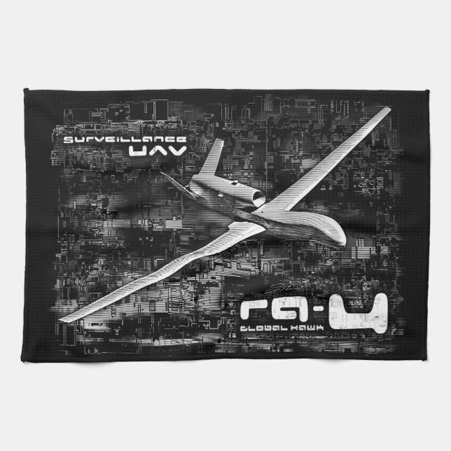 RQ-4 Global Hawk Tea Towel (Horizontal)