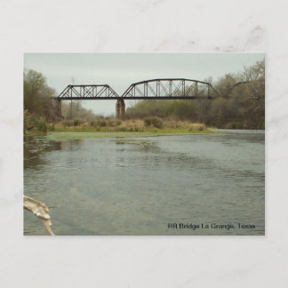 RR Bridge La Grange, Texas Postcard
