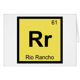 Rr - Rio Rancho New Mexico Chemistry Symbol City