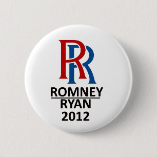 RR Romney Ryan '12 6 Cm Round Badge