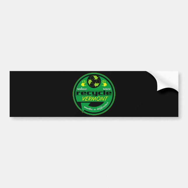 RRR Vermont Bumper Sticker (Front)