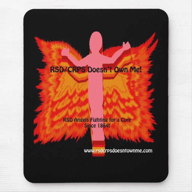 RSD Angel with Fire Wings Mouse Pad (Front)