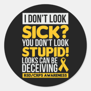 Rsd Awareness Crps Awareness Gift Classic Round Sticker