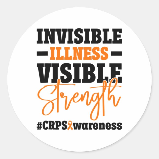 Rsd Crps Awareness 10  Classic Round Sticker (Front)
