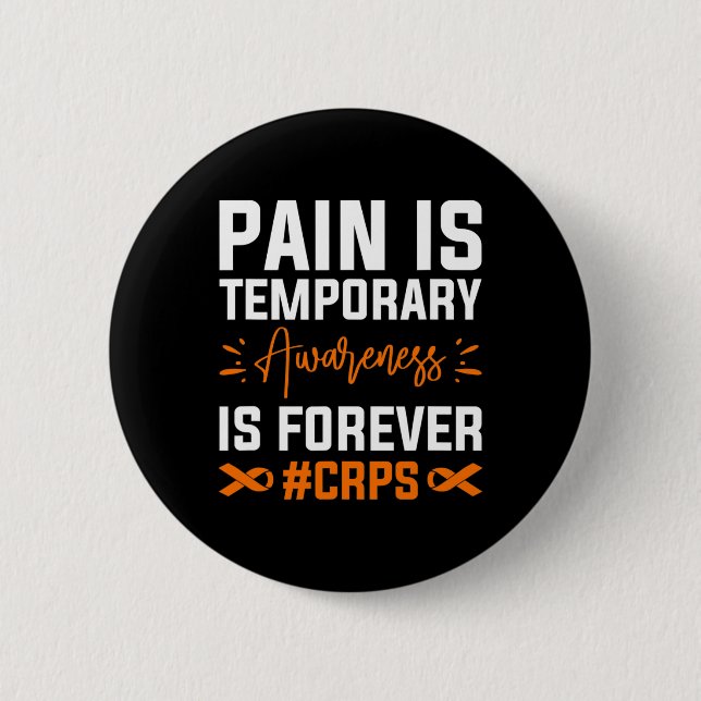 Rsd Crps Awareness 8  6 Cm Round Badge (Front)