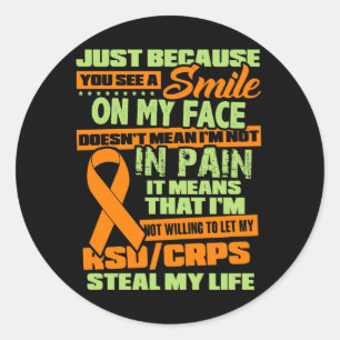 RSD CRPS Awareness Classic Round Sticker
