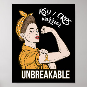 Rsd Crps Awareness Crps Warrior Unbreakable Tee Gi Poster